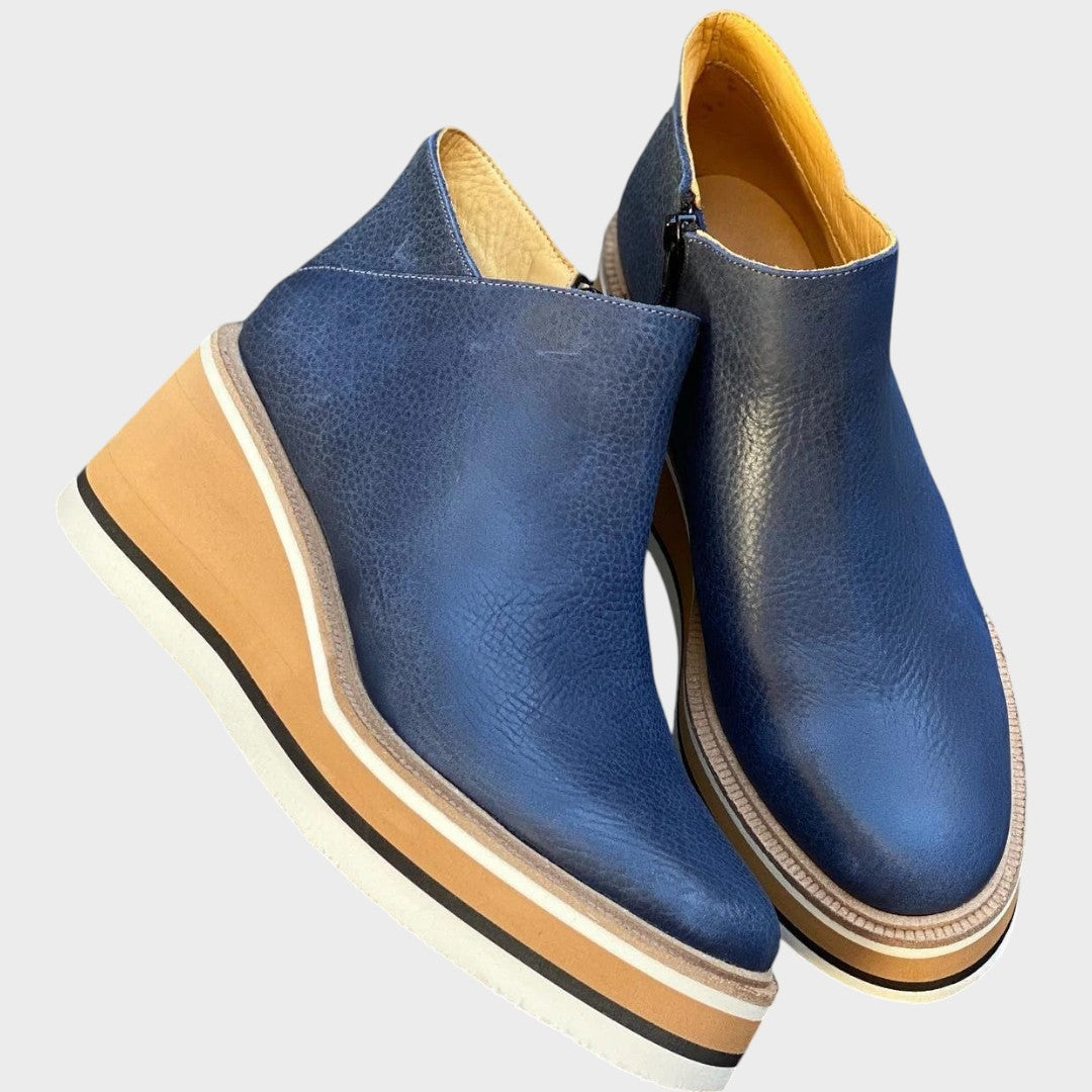 Vina | Botines de Piel con Plataforma