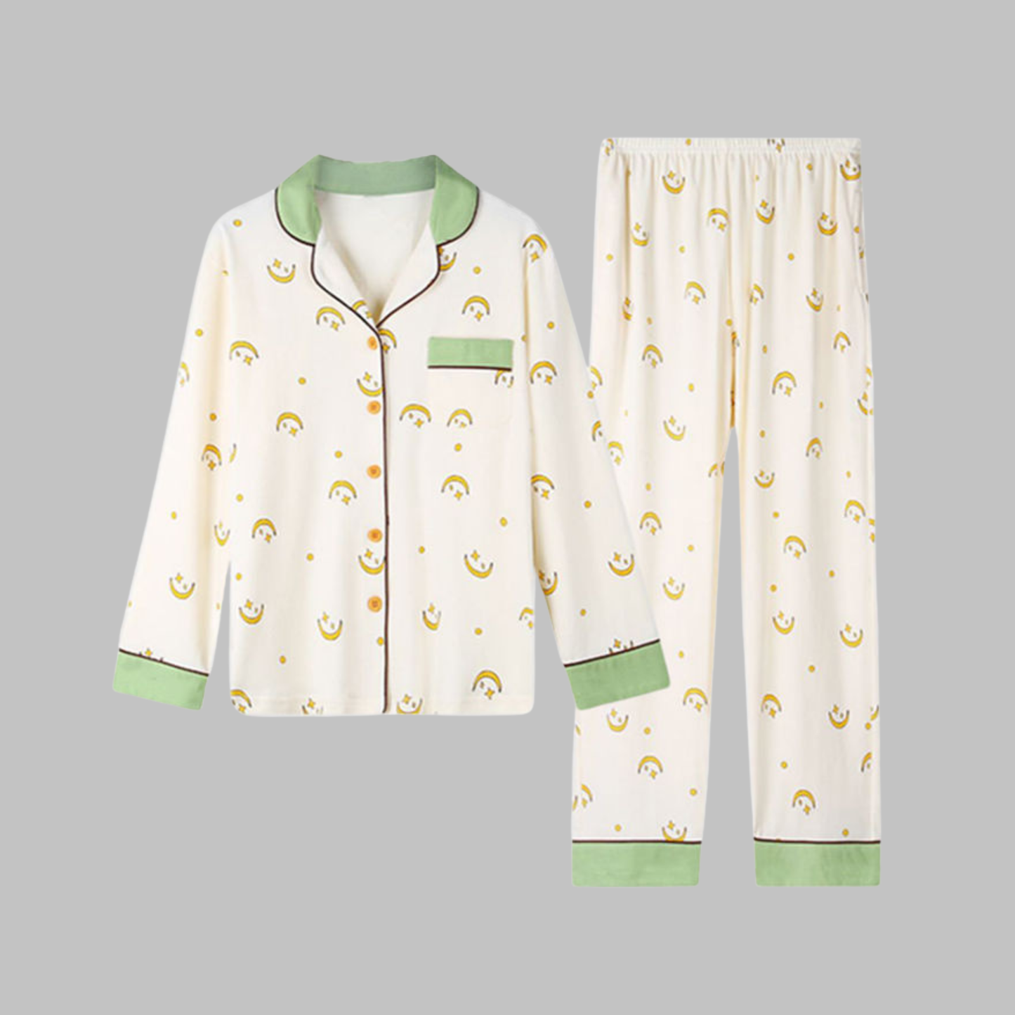 Cosima | Conjunto Acogedor de Top de Manga Larga y Pantalones