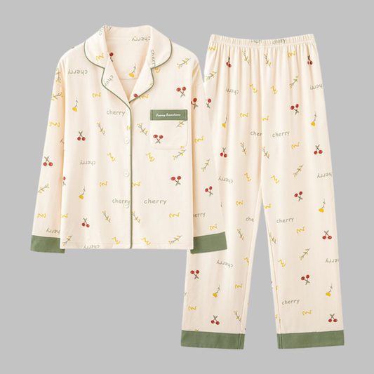 Cosima | Conjunto Acogedor de Top de Manga Larga y Pantalones