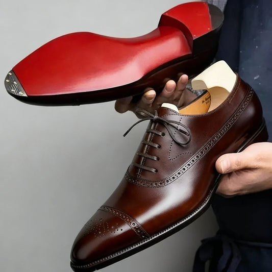 Oxford | Zapatos Brogue Clásicos de Piel