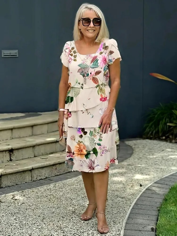Flora | Vestido Midi Elegante de Primavera