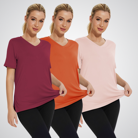 Selena | Camiseta Casual de Ajuste Holgado (Pack de 3)