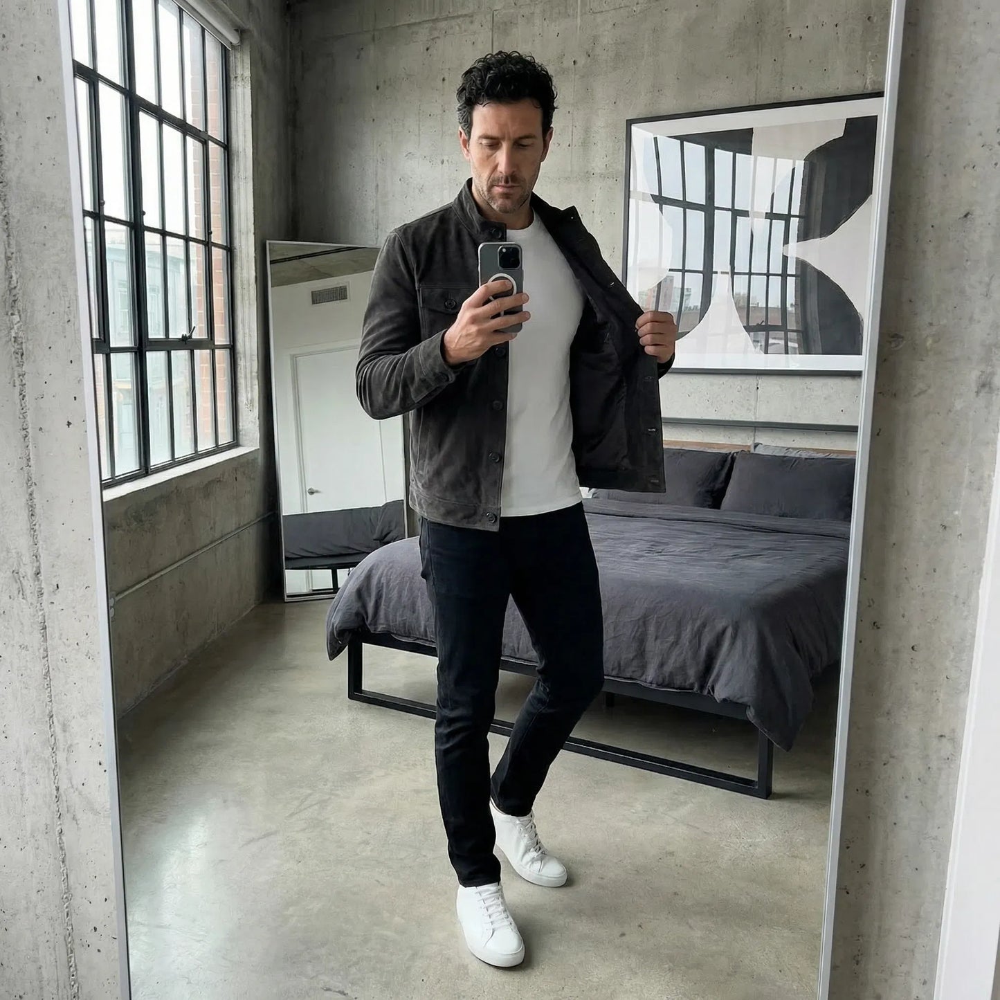 Mateo | Chaqueta Militar Estilo Ante