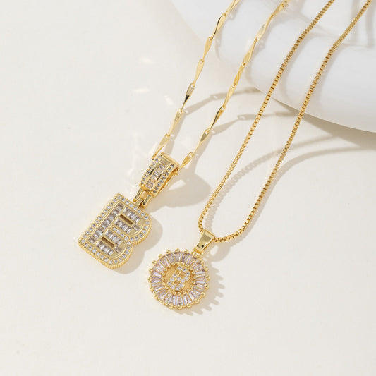 Aisha | Pack de 2 Collares Colgantes con Inicial Elegantes