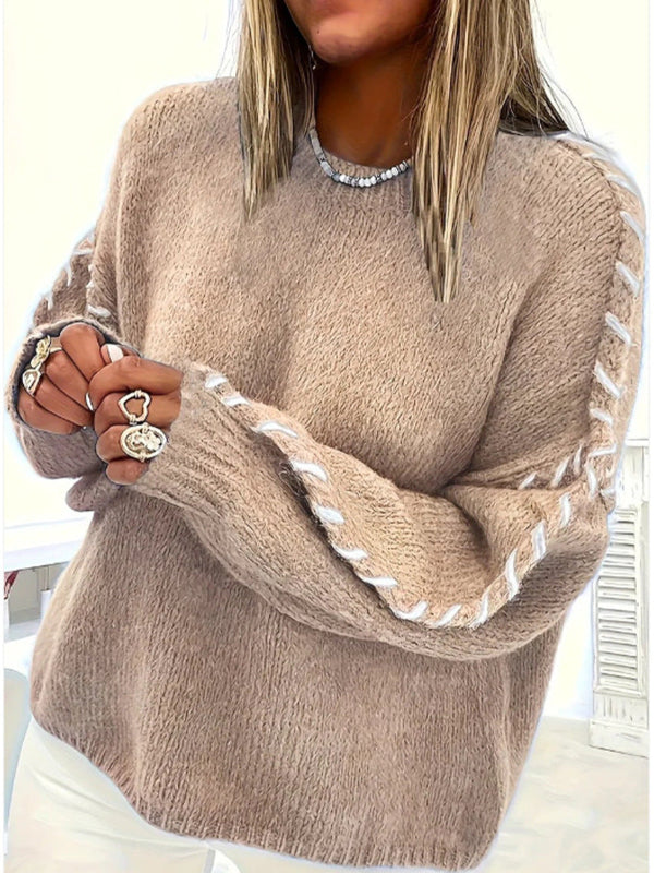 Serah | Jersey Casual de Cuello Redondo