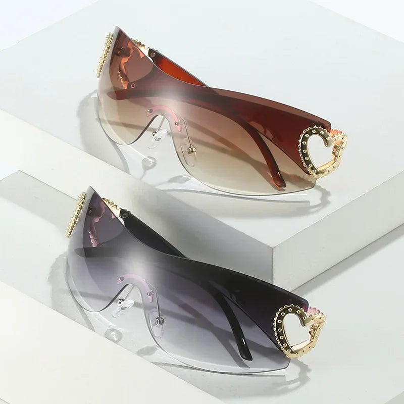 Enchanted | Gafas Sol Corazones Brillantes