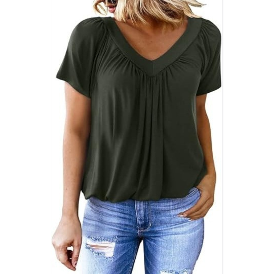 Kathleen | Top Casual con Cuello en V