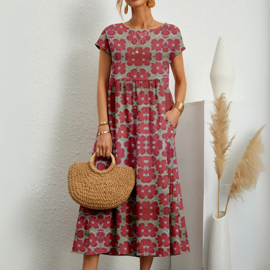 Florene | Vestido Midi Floral Fresco