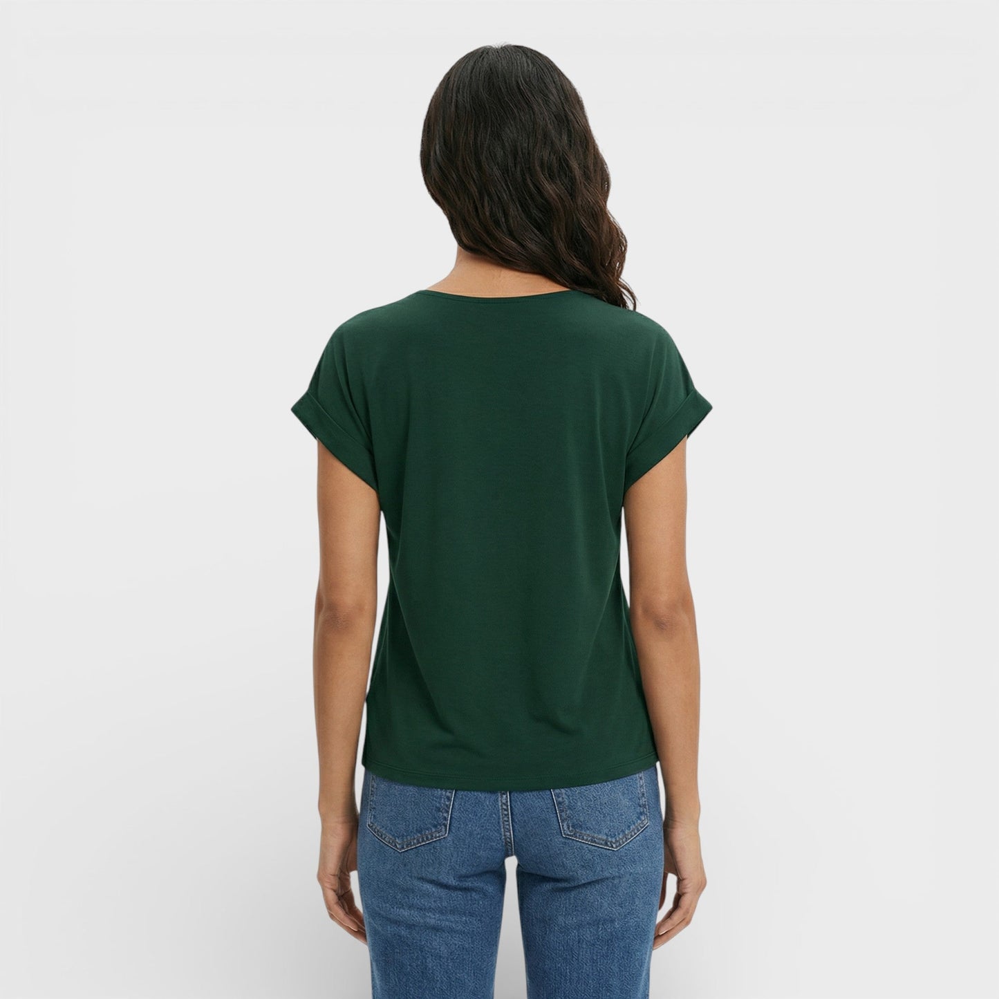 Camiseta Escote Pico Efecto Moldeador