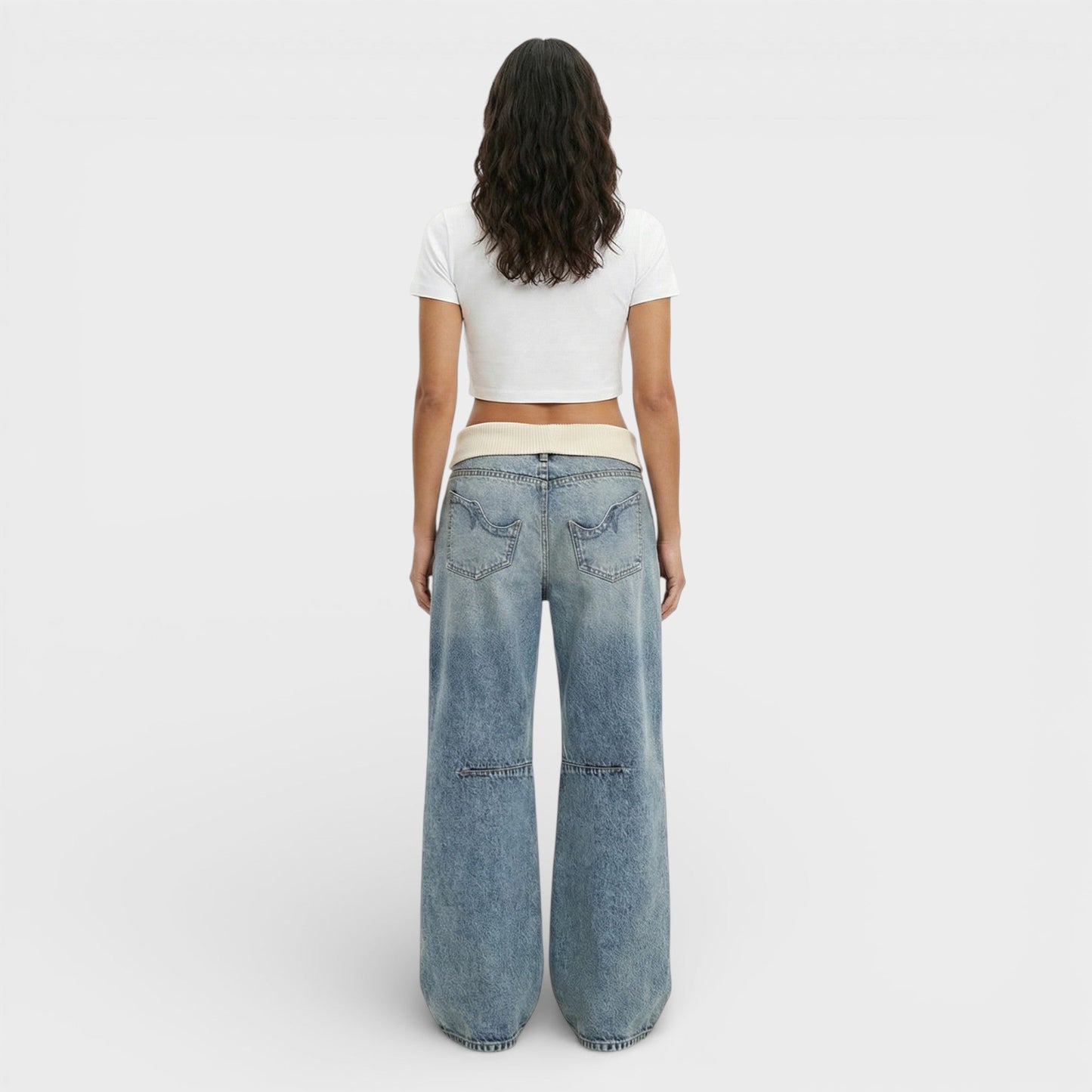 Vaqueros Baggy Wide Leg Mujer