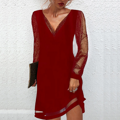 Lila | Vestido Mangas de Encaje