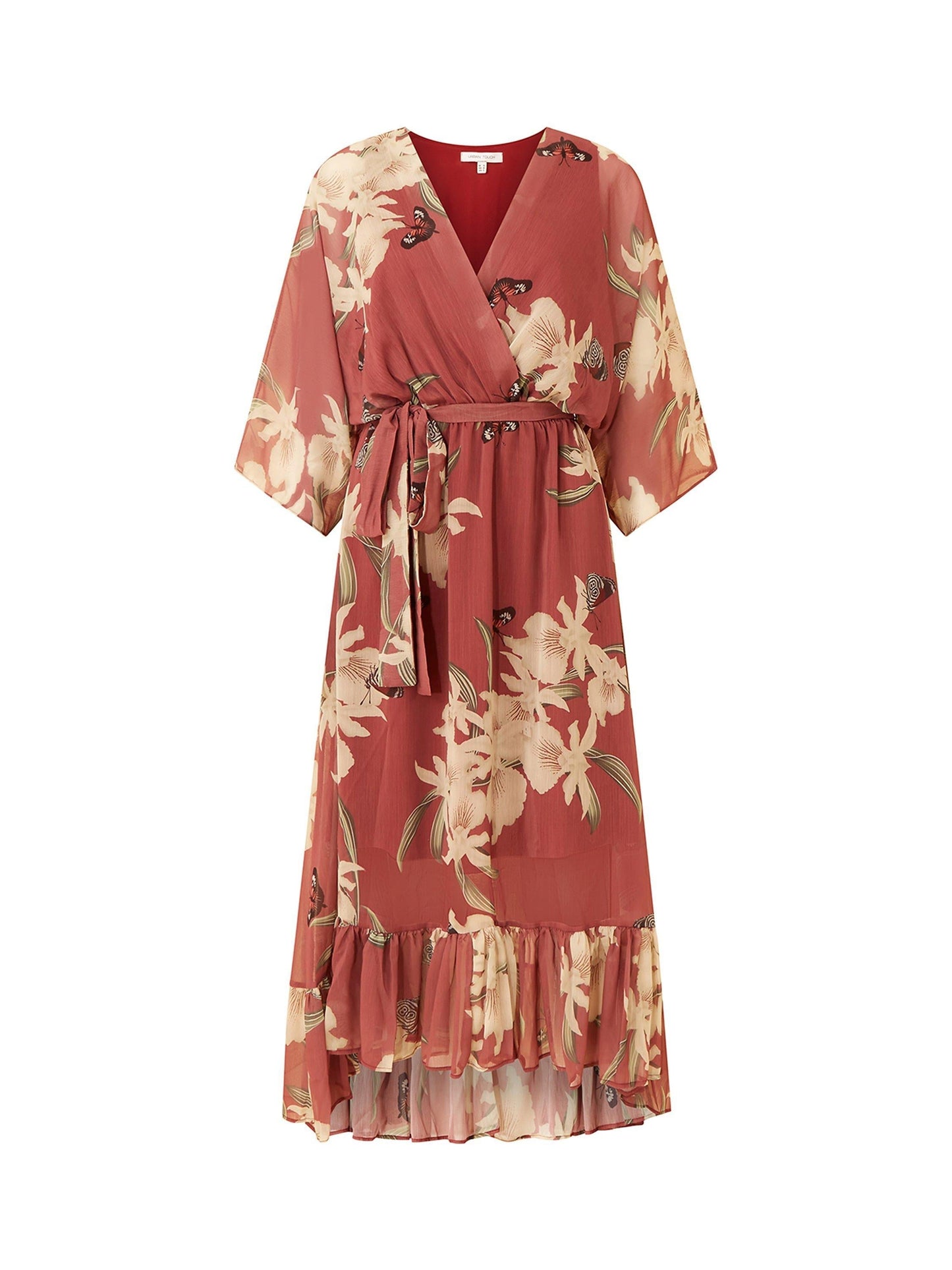 Yasmine | Vestido Midi Kimono Elegante