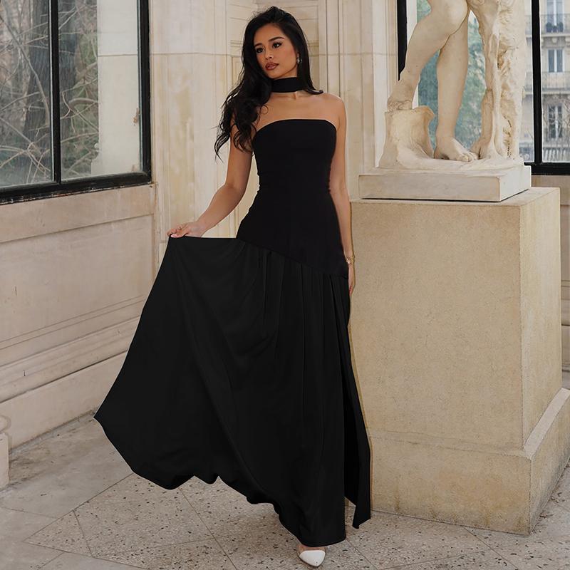 Lindsay | Vestido Maxi Ajustado Sin Mangas Elegante Fiesta