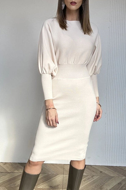 Carolyn | Vestido Elegante con Mangas Globo