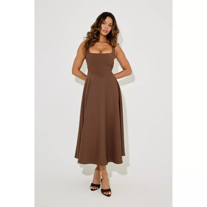 Jazmín | Vestido Midi de Corte Estructural