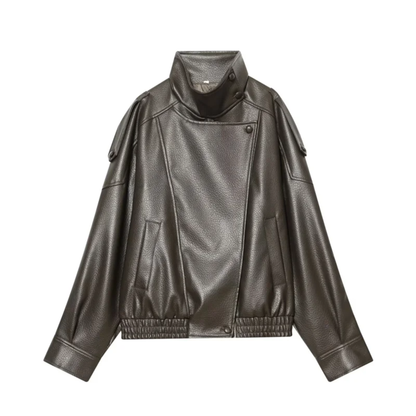 Lucía | Cazadora Biker Efecto Piel