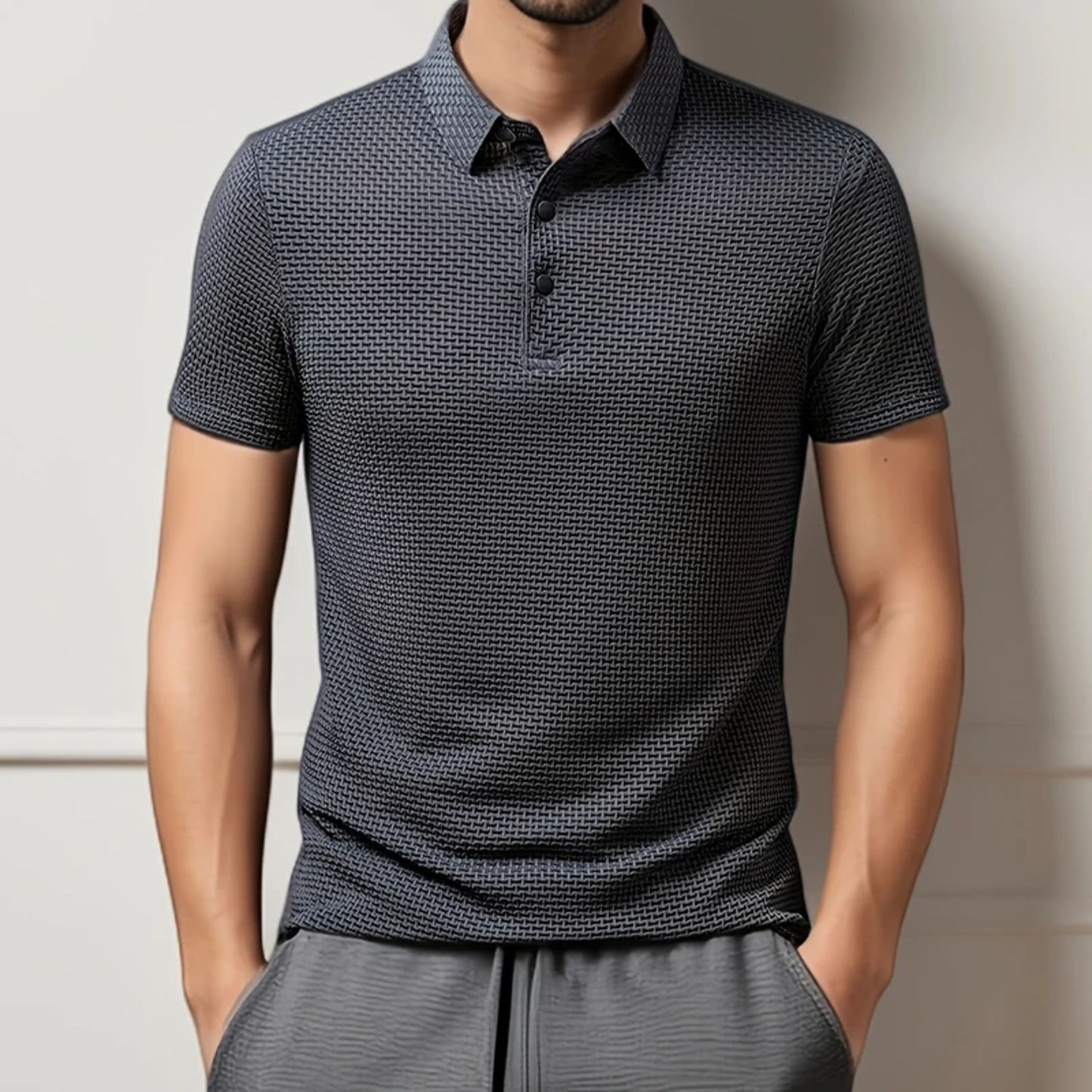 Silvio | Polo Waffle Slim Fit