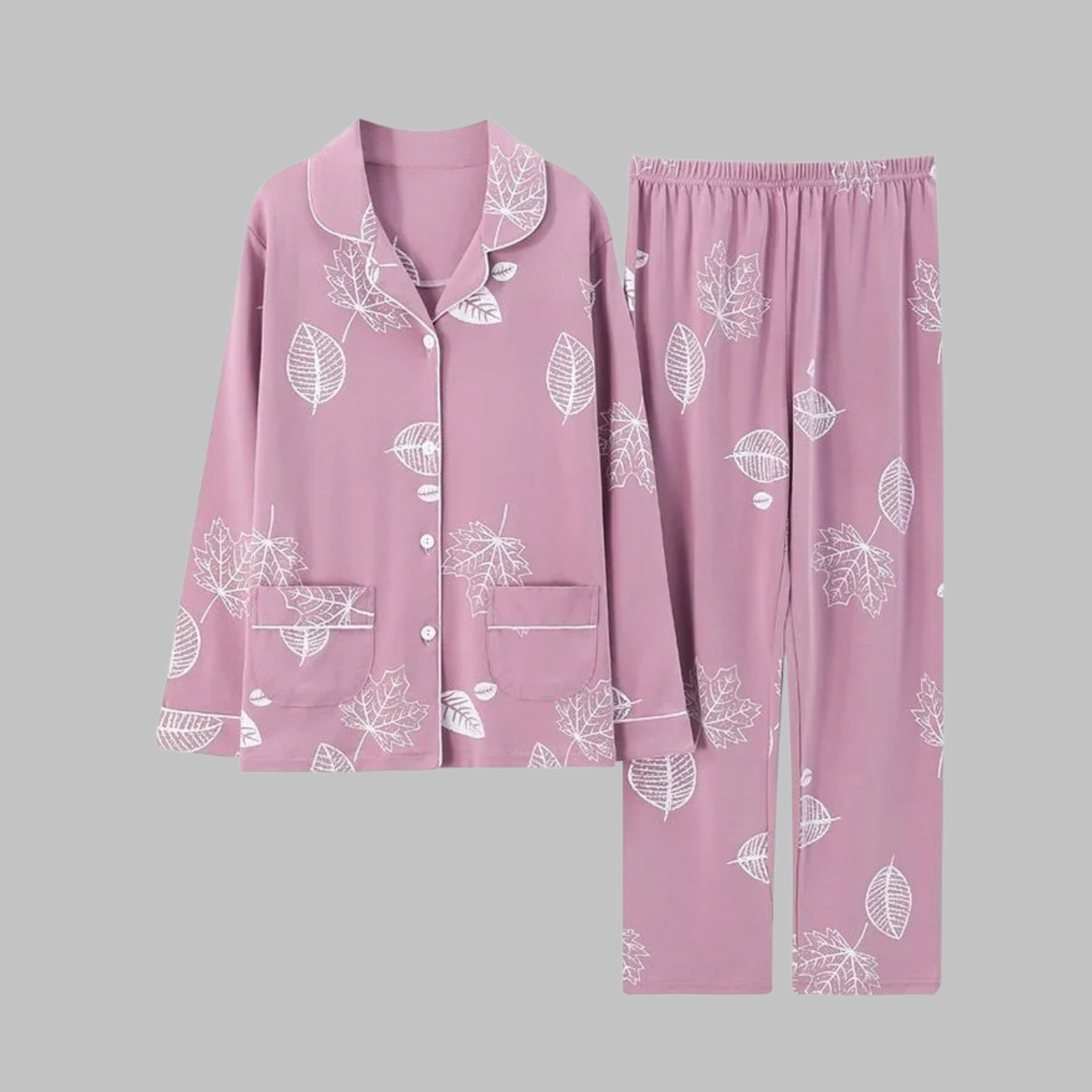 Cosima | Conjunto Acogedor de Top de Manga Larga y Pantalones