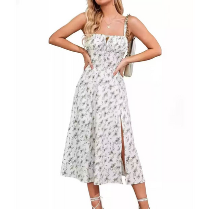 Ariellou | Vestido Midi Escote Cuadrado