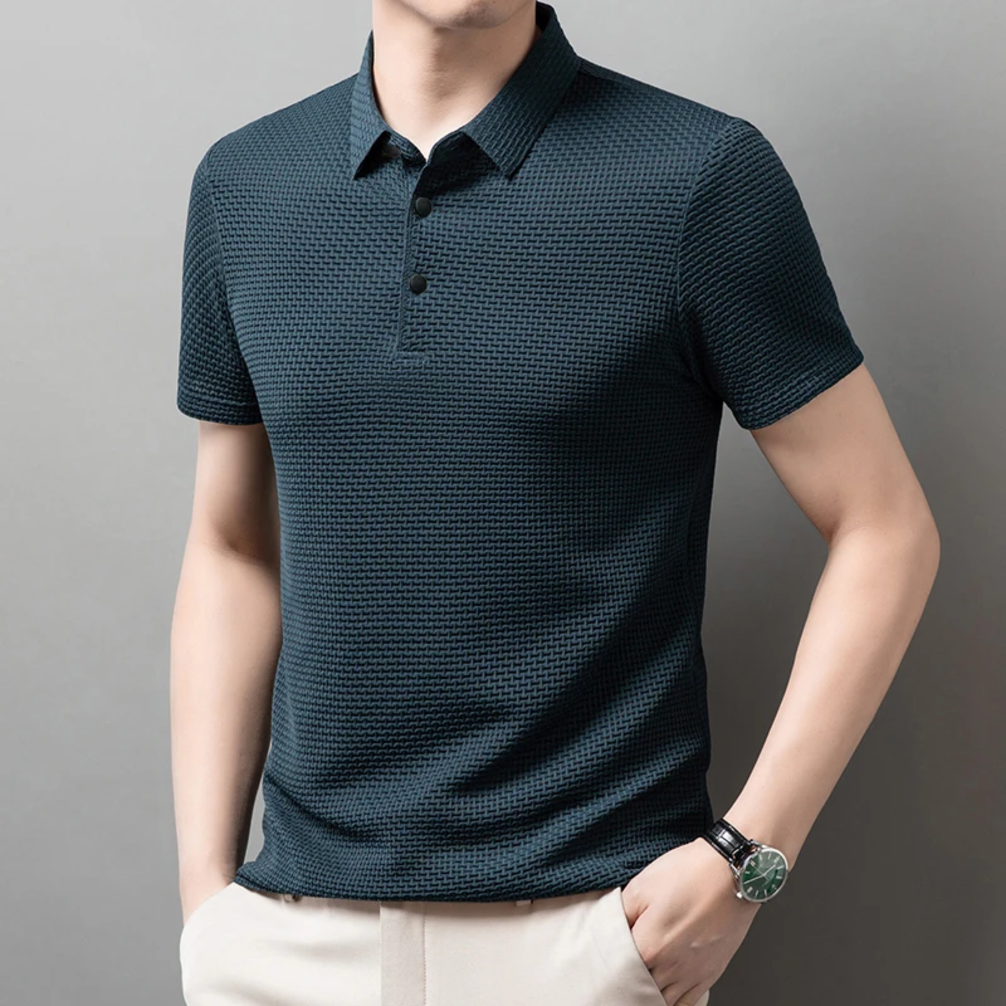 Silvio | Polo Waffle Slim Fit