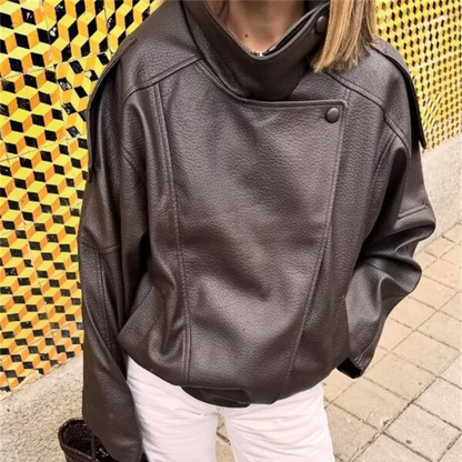 Lucía | Cazadora Biker Efecto Piel