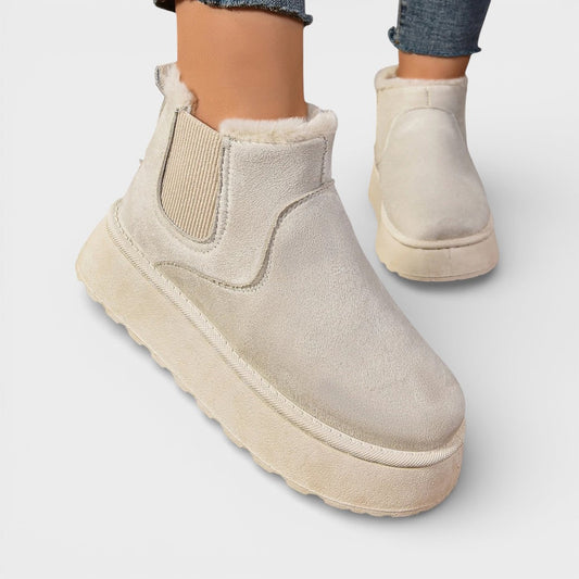 Botines Plataforma Cálidos de Invierno Mujer