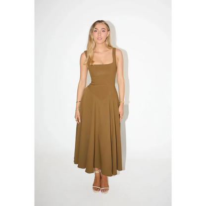 Jazmín | Vestido Midi de Corte Estructural