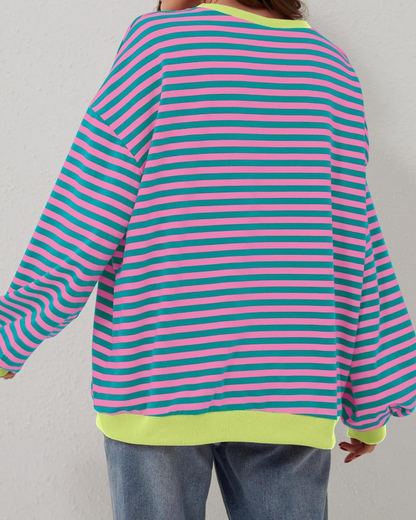 Roxanne | Sudadera Oversize a Rayas