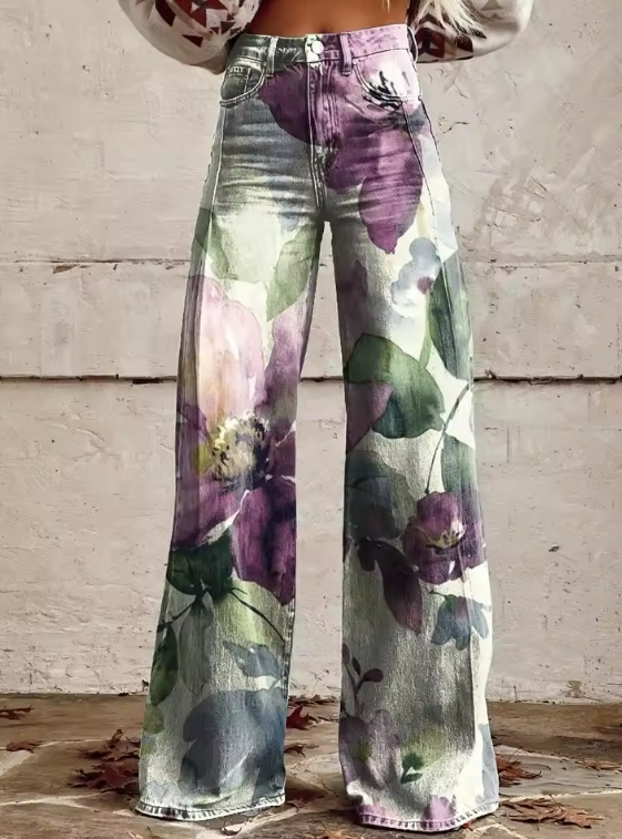 Alessia | Pantalones Boho Retro Chic