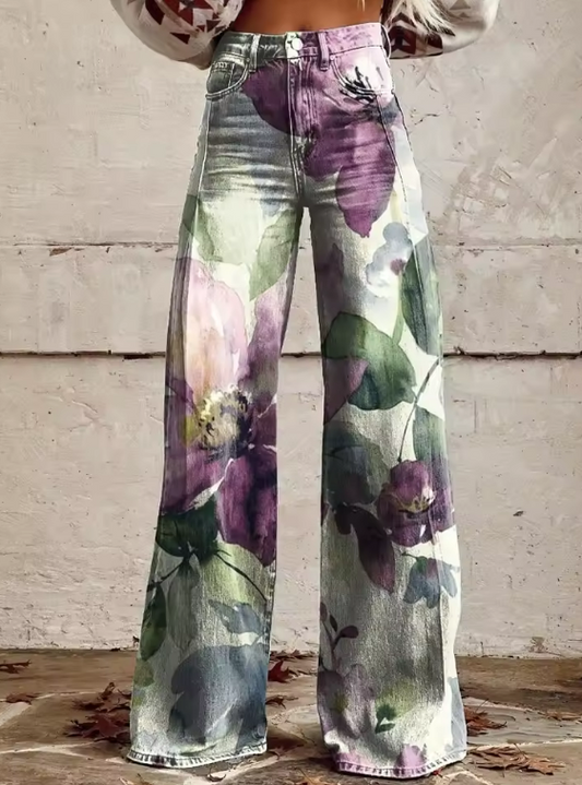 Alessia | Pantalones Boho Retro Chic