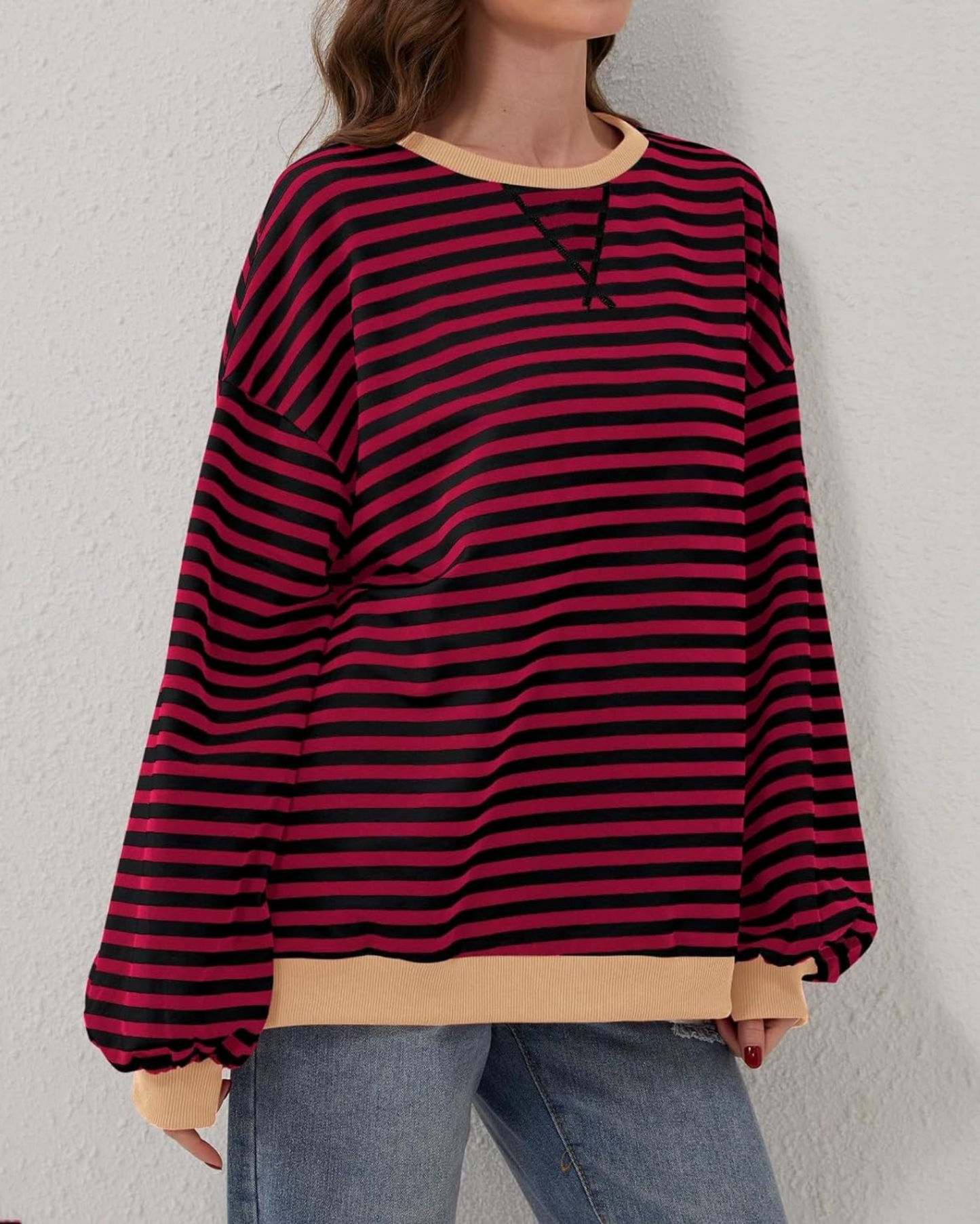 Roxanne | Sudadera Oversize a Rayas