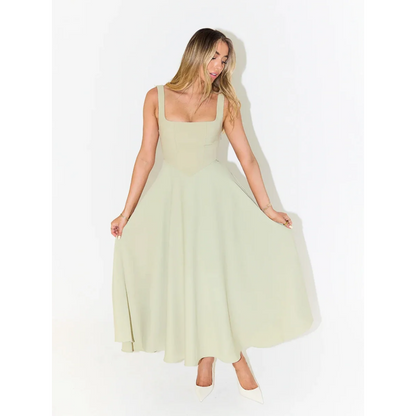 Jazmín | Vestido Midi de Corte Estructural