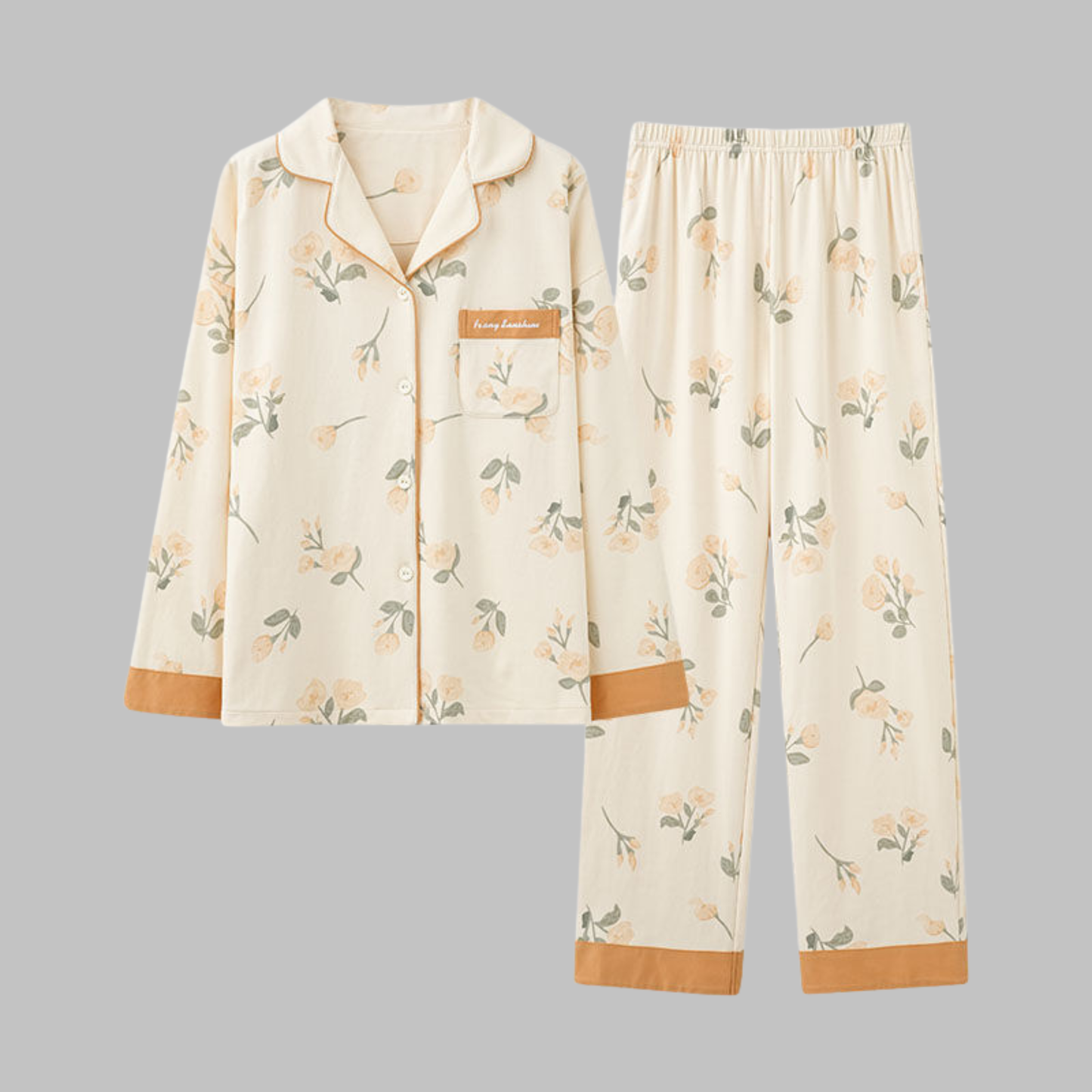 Cosima | Conjunto Acogedor de Top de Manga Larga y Pantalones