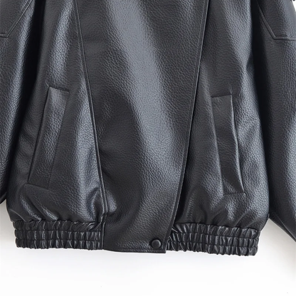 Lucía | Cazadora Biker Efecto Piel