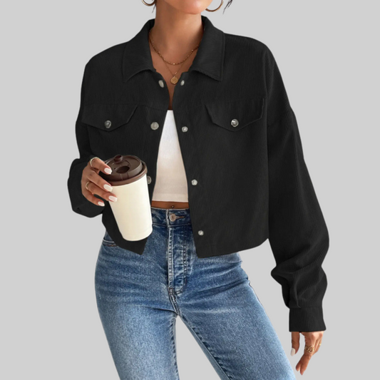 Estrella | Chaqueta Cuello Botones Frontal Clásica