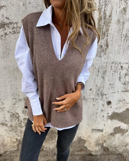 Evelyn | Chaleco de Punto con Estilo