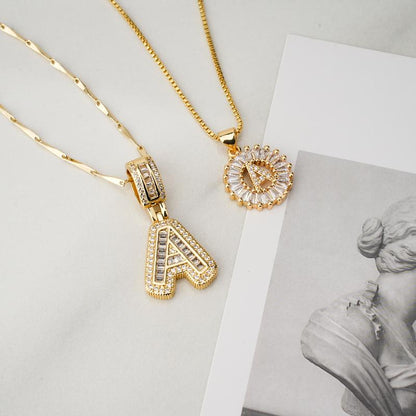 Aisha | Pack de 2 Collares Colgantes con Inicial Elegantes