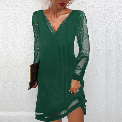 Lila | Vestido Mangas de Encaje