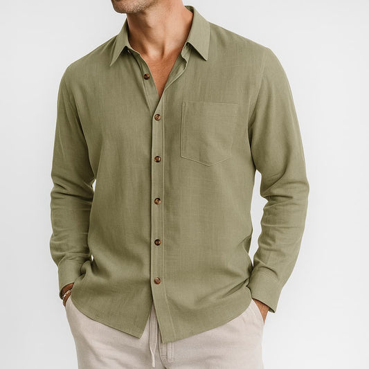 Beckett | Camisa de Lino con Bolsillo