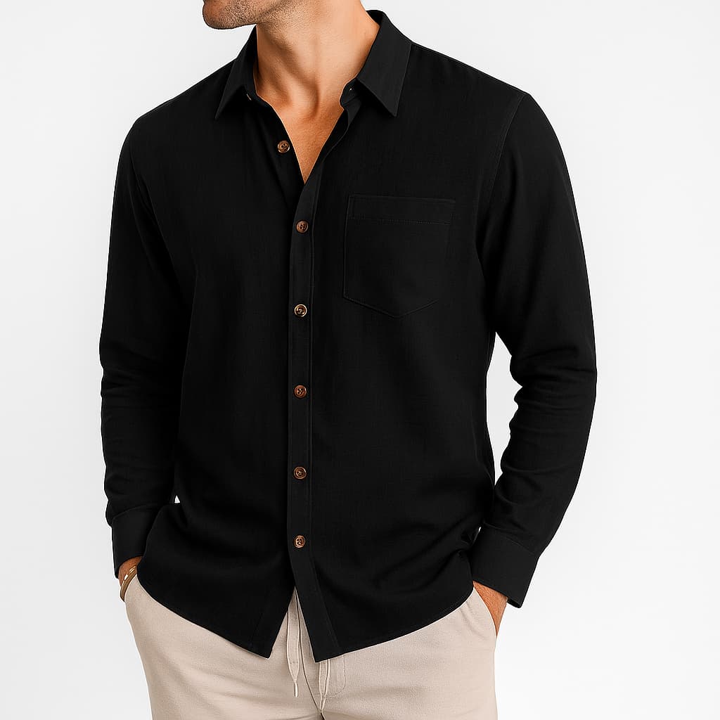 Beckett | Camisa de Lino con Bolsillo