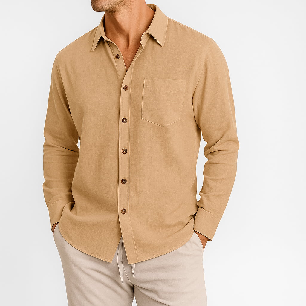 Beckett | Camisa de Lino con Bolsillo