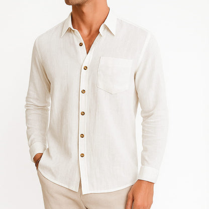 Beckett | Camisa de Lino con Bolsillo