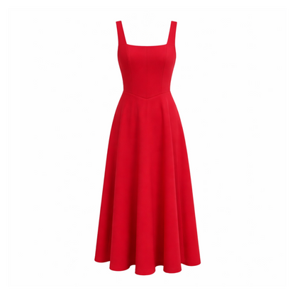 Jazmín | Vestido Midi de Corte Estructural