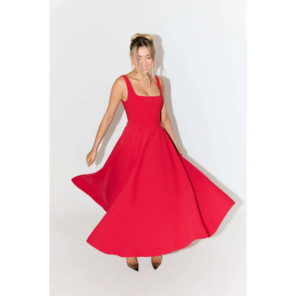 Jazmín | Vestido Midi de Corte Estructural