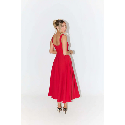 Jazmín | Vestido Midi de Corte Estructural