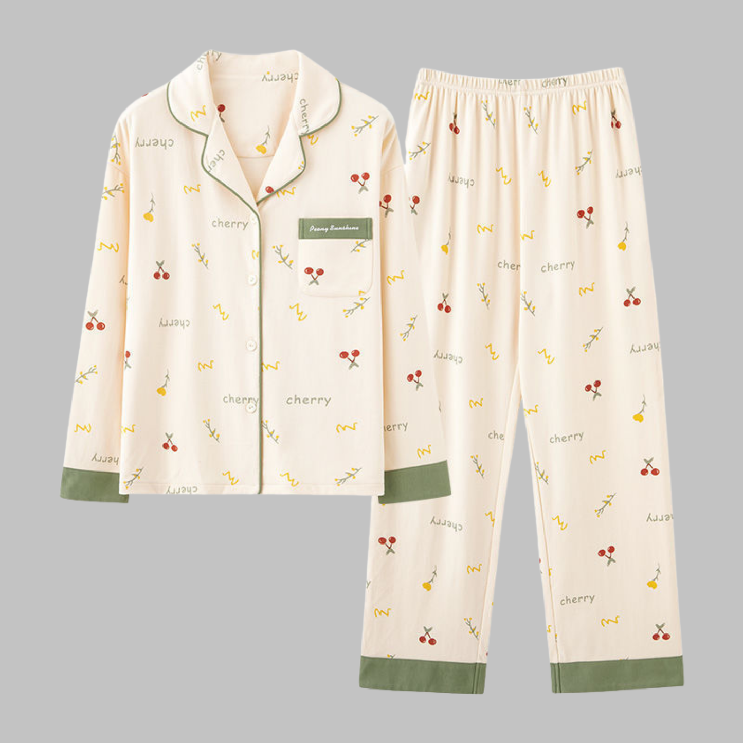 Cosima | Conjunto Acogedor de Top de Manga Larga y Pantalones