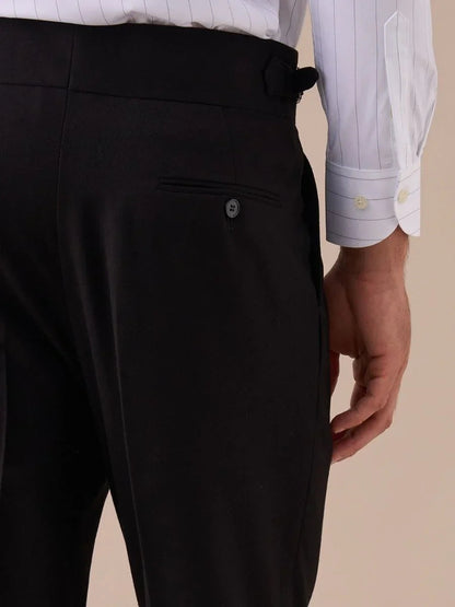 Napoli | Pantalón de Cintura Alta con Doble Pliegue