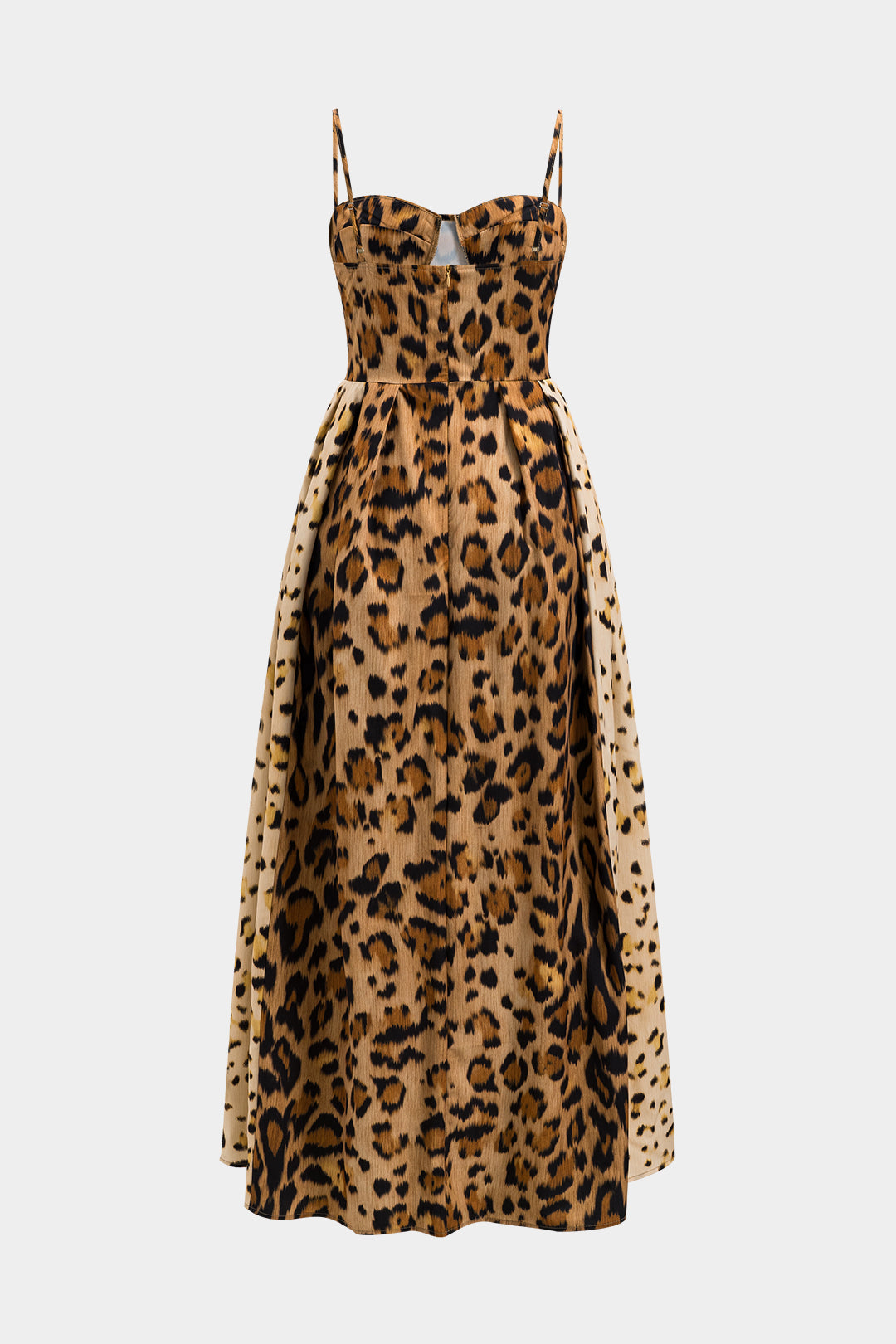 Bianca | Vestido Midi Audaz con Estampado de Leopardo