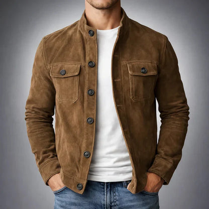 Mateo | Chaqueta Militar Estilo Ante