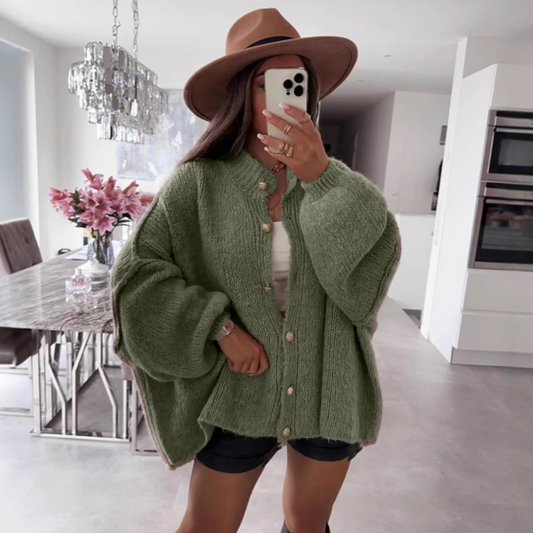 Leticia | Cárdigan Clásico con Botones de Manga Larga